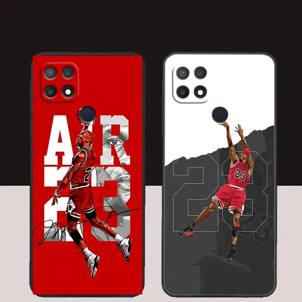 Sports Basketball Shooting Phone Funda Case For OPPO A98 A95 A96 A94 A93 A92S A91 A78 A74 A58 A57 A55 A53 A33 A17 Case Shell