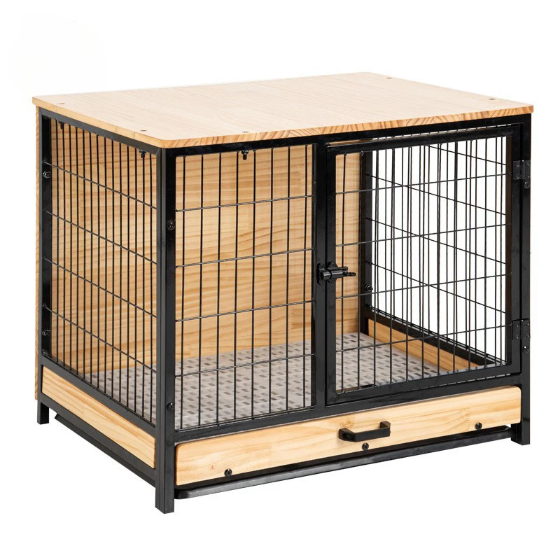 MOFESIPI Pet House Solid Wood Pet Bed Small and Medium-sized Dog Case Kennel Indoor Outdoor Pet Large Playpen