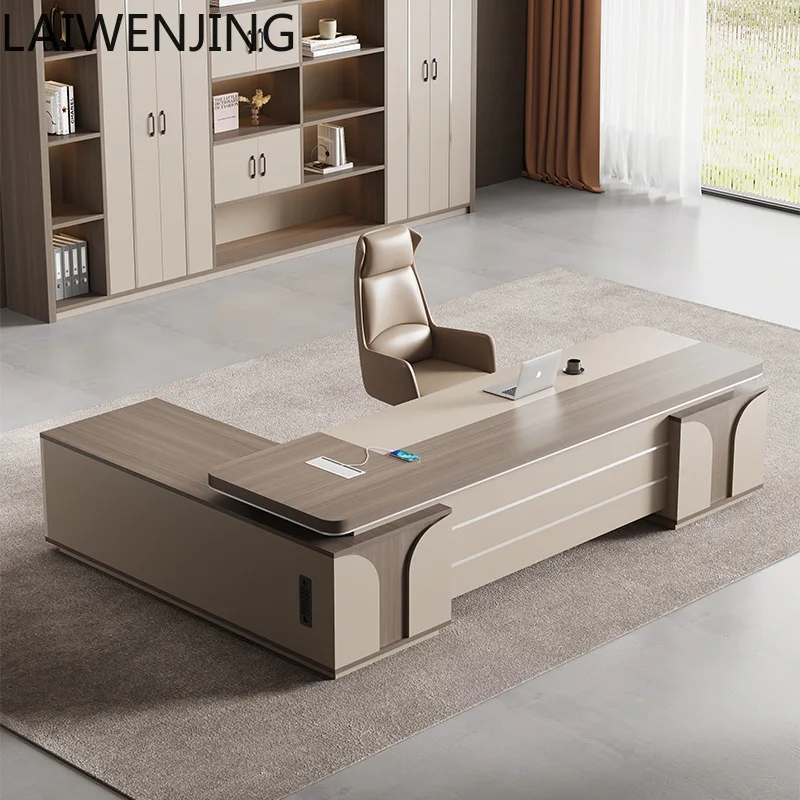

SGF office boss table simple modern single light luxury high-end table and chair combination