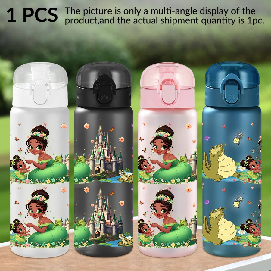 

1Pc Disney Princess Castle Pattern 26oz Plastic Water Bottle Outdoor Sports Water Cup Birthday/Homecoming Gift