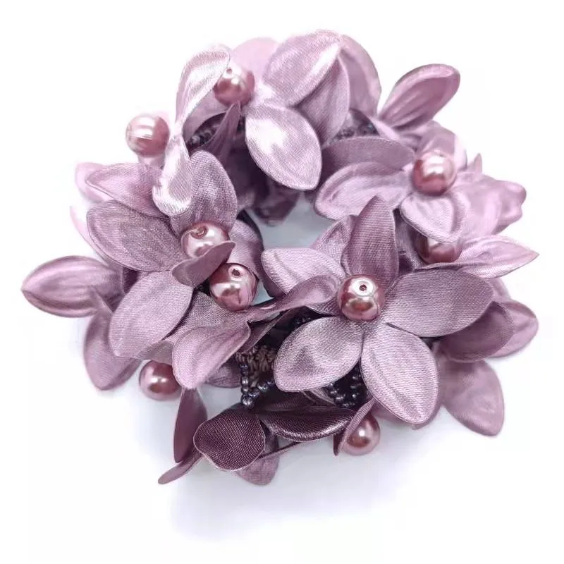 Elegant Hair Accessories Hair Rope Floral Pearl Stylish Rubber Band Резинки Для Волос Clothing Accessories резинки для волос