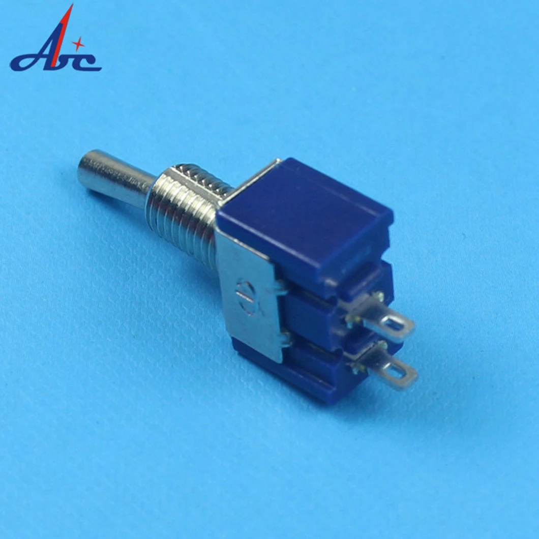 ABILKEEN 1.5A 250V ON-OFF Self-Latching 3 Pins Position:2 Position Bule Metal Toggle switch