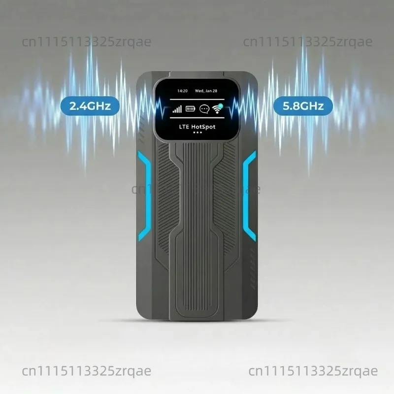 Router 4g 2.4G & 5.8G Portable Wifi Router WiFi6 WPS Car Pocket Wifi AP Mode, Tle Router for Portable Travel