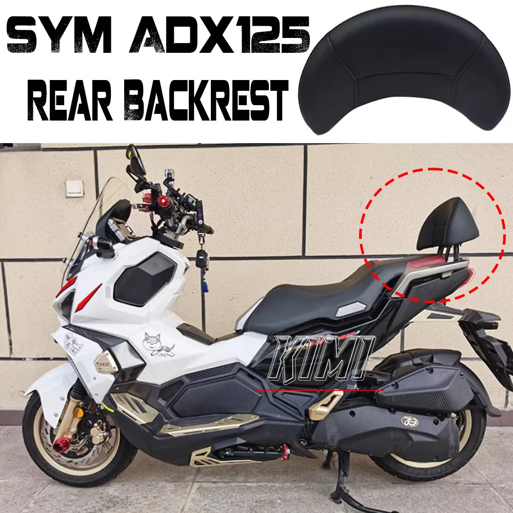 

Motorcycle Back Cushion Accessory Backrest Passenger Seat Rear Backrest Frame For SYM Adx125 ADX 125 2022-2023