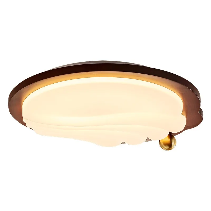 Ceiling lamp vintage vintage French vintage walnut eye protection