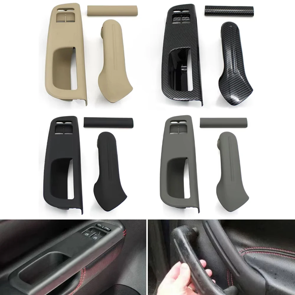 LHD 2 Doors Bora Golf 4 MK4 Jetta Passat Car Black Beige Front Door Pull Grab Door Handle Replacement For Volkswagen 1999-2012