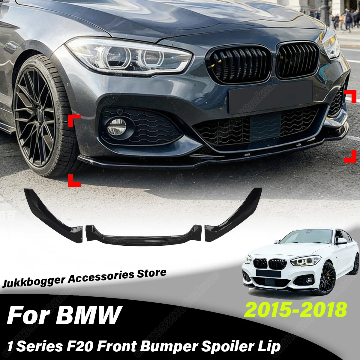 

For BMW 1 Series F20 2015 2016 2017 2018 Automobile Front Bumper Spoiler Lip Splitter Modification Decoration Accessories Kit