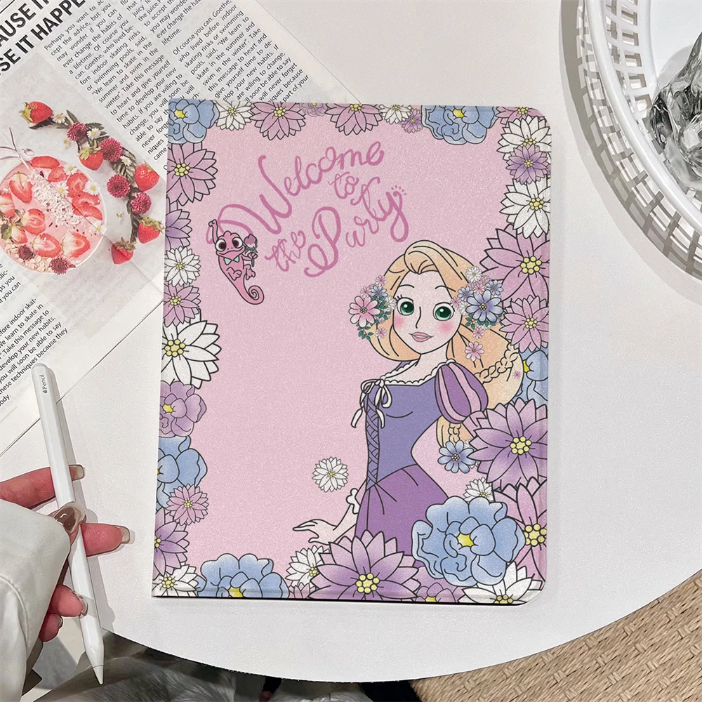 

Princess Tablet Stand Cover Case for iPad 2025 Air 11 Pro11 M4 Air 4 5 10.9 7/8/9/10th 11th Generation Mini 6 7 7.9 10.2 9.7