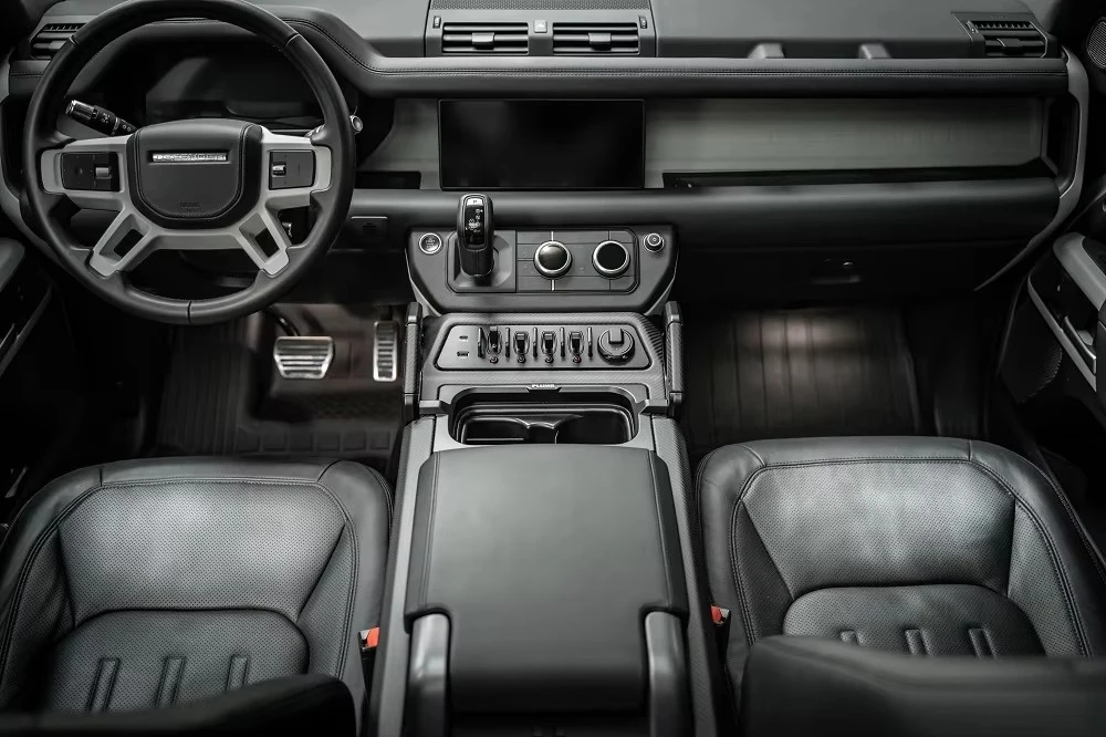 Plumb 2020+ Accessories Parts Carbon Fiber Center Armrest Control System for  Defender L663 130 110 90