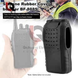 Handheld Two Way Radio Rubber Silicone Case Holster Retevis H777 for Baofeng BF-888S/777S/666S C1 for Pofung 888s Walkie Talkie