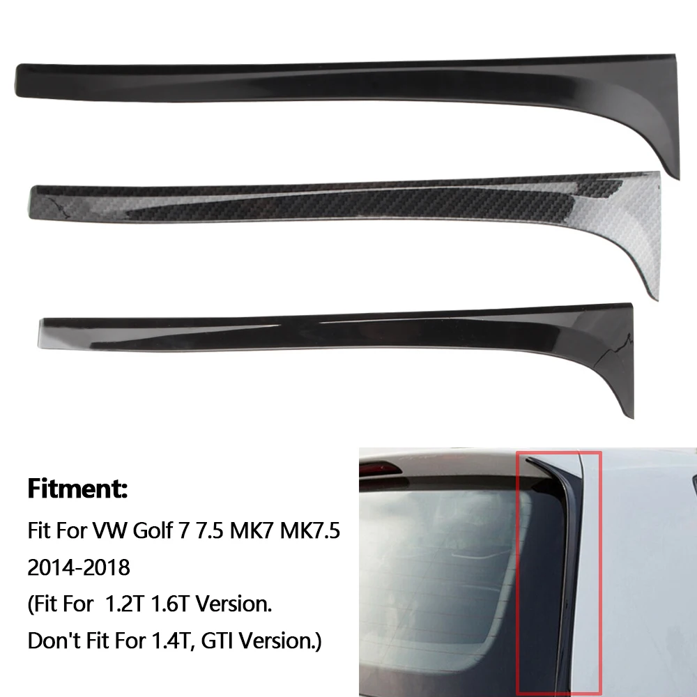 2pcs Self-adhesive Car Side Rear Spoiler Modification Parts for VW Golf 7 MK7 2014-2018