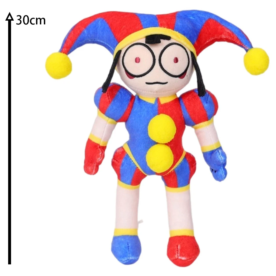 Muñeco de peluche Pomni y Jax de circo Digital para niños, de 43cm muñeco de peluche, bonito Animal de peluche de cumpleaños, novedad