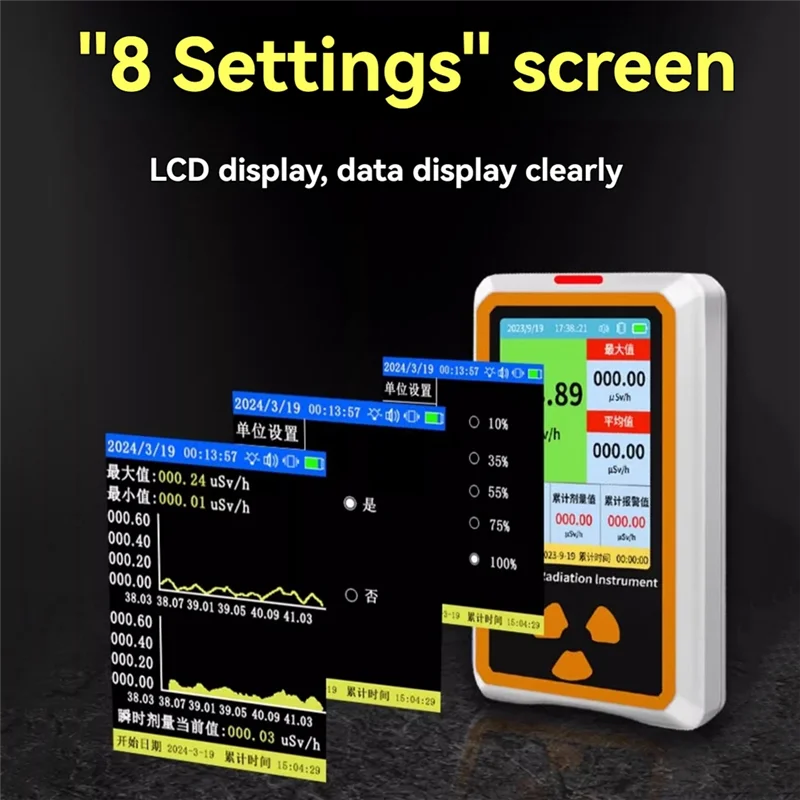 

BYBS-Nuclear Radiation Detector Dosimeter Radiation Ionizing Radiation X-Ray Beta Detect