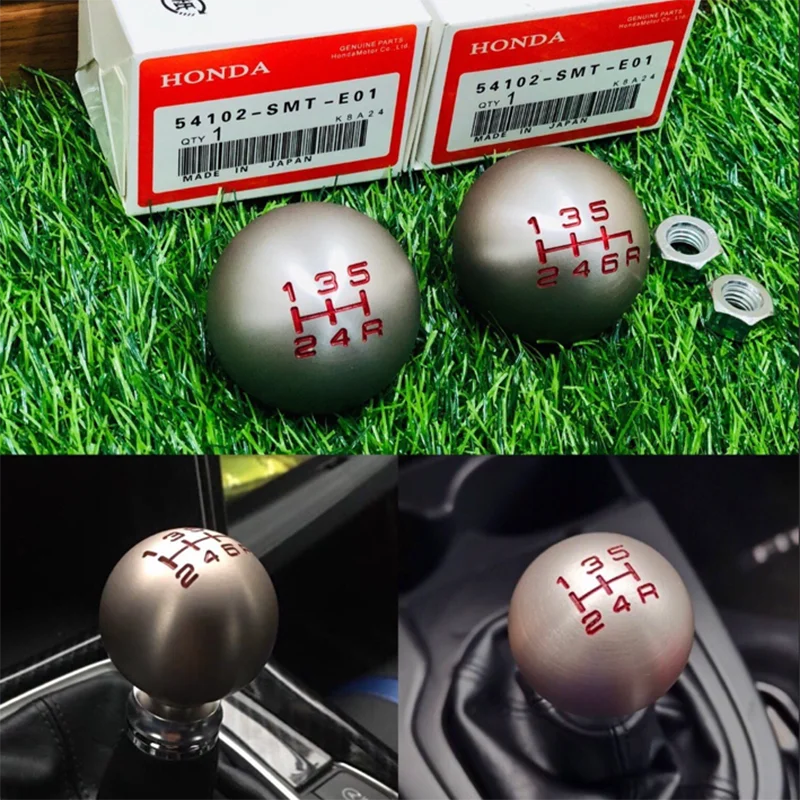 Car Accessories Gear Shift Knob 5/6 Speed Car Manual Spherical Gear Shift Knob Head For Honda Civic FIT CITY