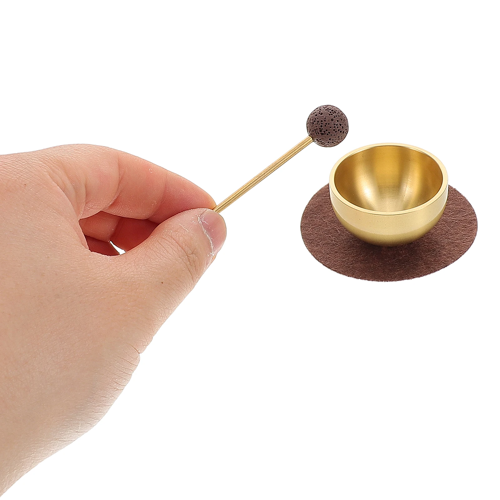 

Mini Singing Bowl Set Metal Sound Meditation Bowls Accessories Handmade Decorate