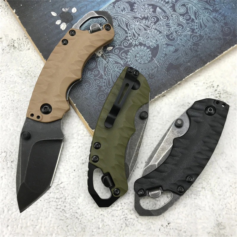 Pocket Knife KS8750 Hunting Cutting Outdoor Camping Survival Nylon Fiberglass Handle Self Defense EDC Tool Collection Knife