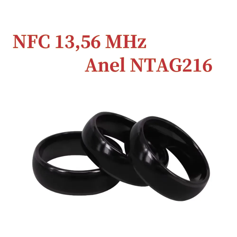 Anel rfid ntag216 nfc, chip programável multifuncional inteligente à prova d'água pode ser usado para verificar informações de identidade, jogo amiibo