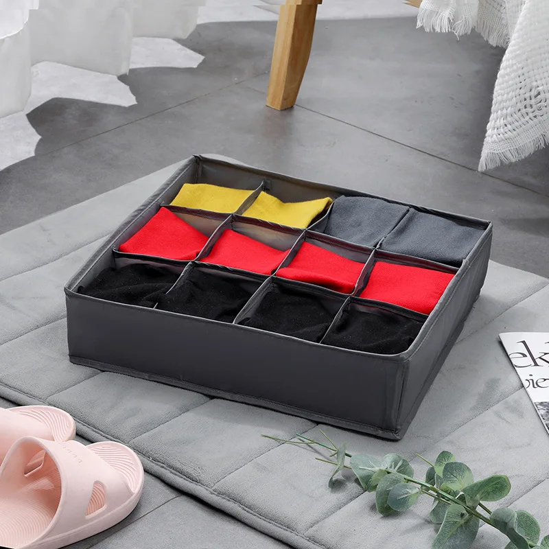 Foldable Clothing Storage Box Socks Storage Organizers Of Cabinets And Drawers Bra Scarf Underwear Panties Organizer For Clothes