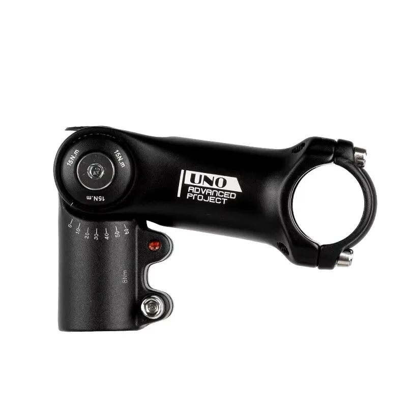

UNO Mountain Bike Adjustable Stem Riser Aluminum Alloy Light-weight 0-60 Degree 28.6mm*31.8mm 90mm/110mm Stem Bike Accessories