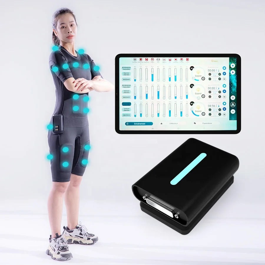 

Smart Fitness Exercises 20 Minutes Visionbody Full Body Dry Electrodes Training Suit