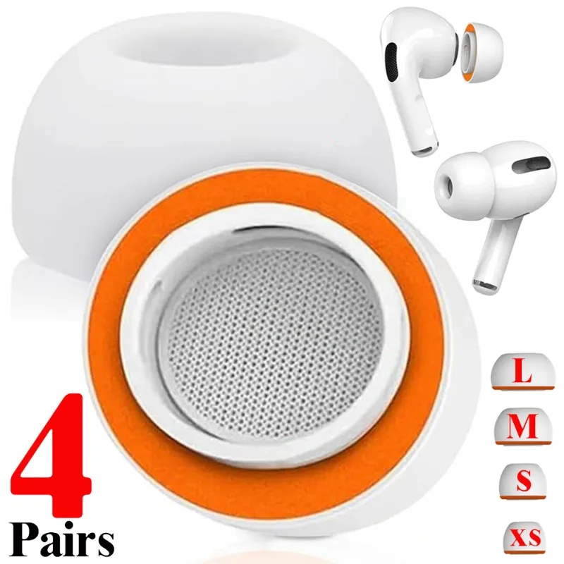 1-4 paires d'embouts d'oreille en mousse à mémoire de forme pour Apple AirPods Pro 2 1 coussin d'oreille en Silicone remplacement écouteurs oreillettes bouchon d'oreille