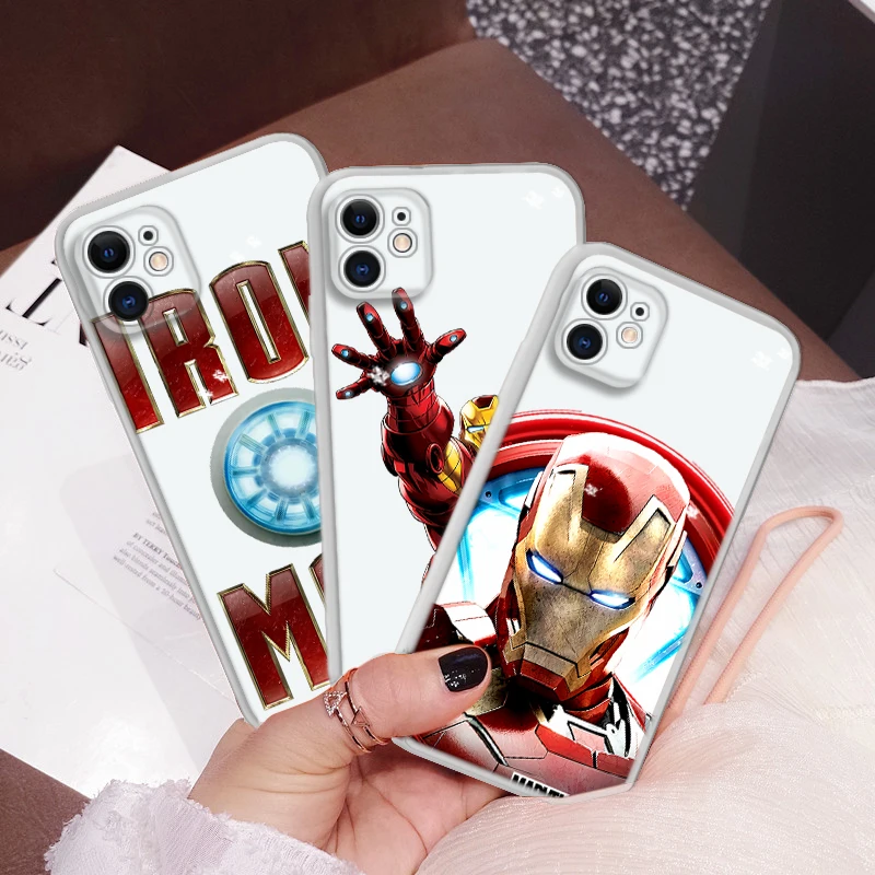 R27 Iron Man Soft Case for Samsung S8 S9 S10 S10E S20 FE S21 Plus S21 Ultra S30 Note 10 20 8 9 M33 M52 M53