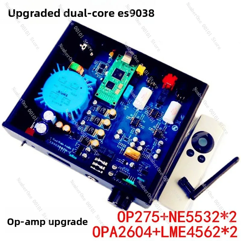 Upgraded dual ES9038 balancer LDAC Bluetooth 5.4 sound card USB fiber coaxial DSD front OTG
