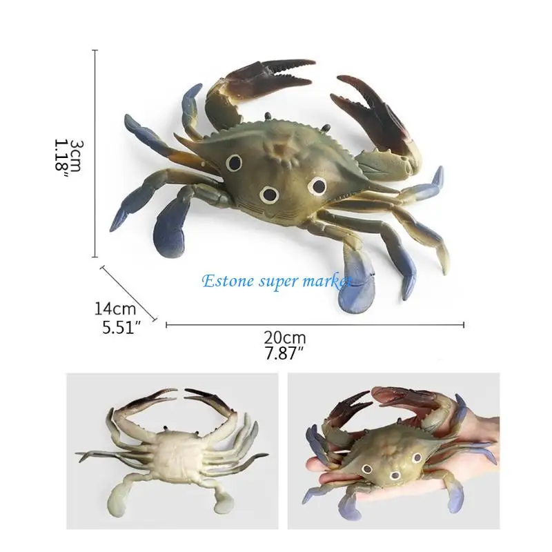 090B Kids Interactive Puzzle Toy Pinch Realistic Ocean Animal Bright Color Relieve Stress Portable Soft