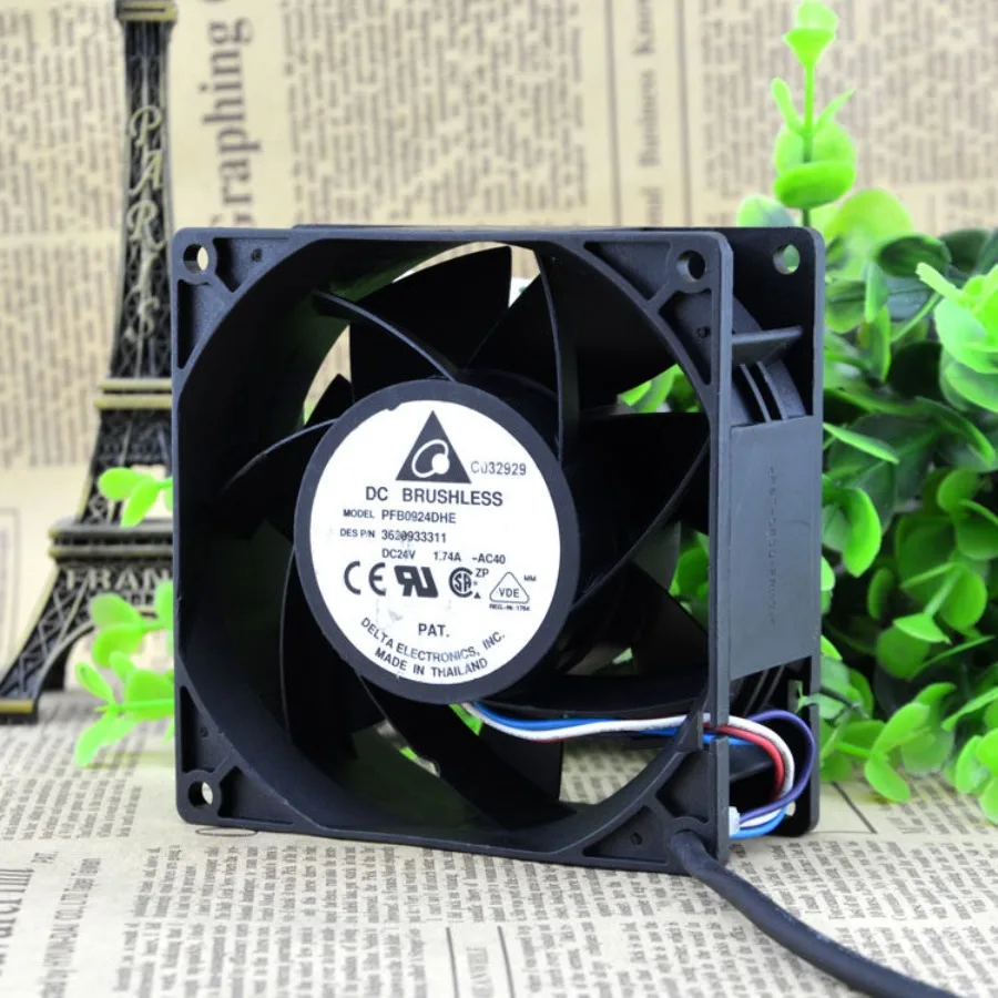 AA + for original Delta 9CM 9038 24V 1.74A violent high air volume industrial inverter fan PFB0924DHE