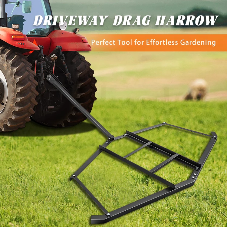 ATV UTV Adjustable Bars Heavy Duty Grader Driveway Tractor Harrow Tractor Attachment Drag