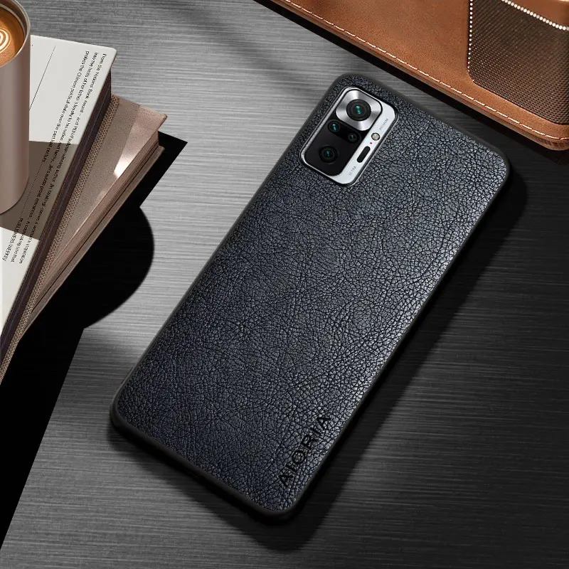 Funda de cuero para Xiaomi Redmi Note 10 Pro Max 10S 4G 5G, funda de teléfono de lujo Vintage para redmi note 10 pro