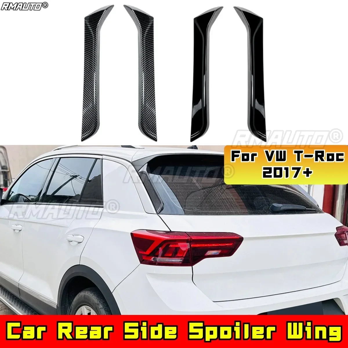 

For VW T-Roc 2017+ Modification Part Rear Side Spoiler Rear Side Wing Car Accessories