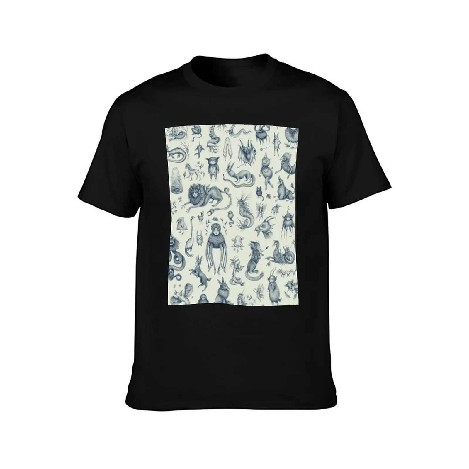 Beings and Creatures T-Shirt Breathable Lightweight Summer Top T-Shirt