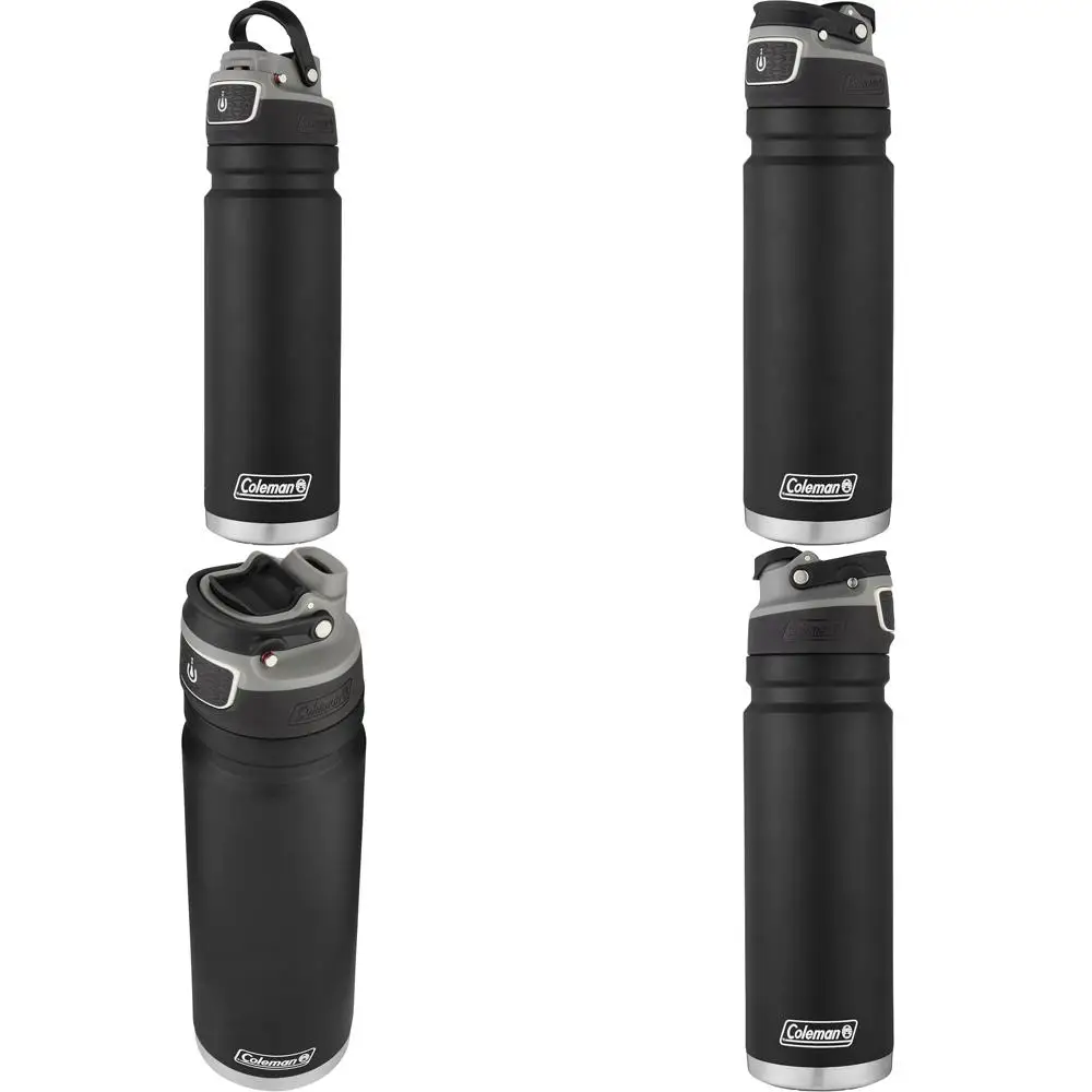 

Бесшовная бутылка для воды из нержавеющей стали, 24 унции, черная