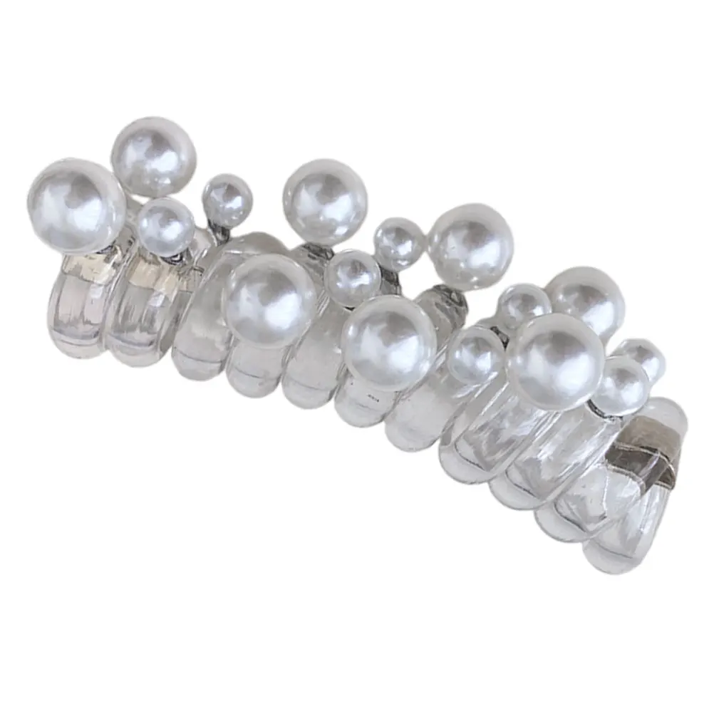 

Beaded Head Rope Small Elastic Hair Bands Ponytail Holder Headband Holders Coil Ties for Women White Accessories