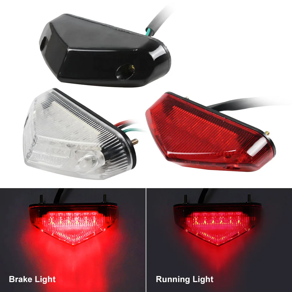 Enquêter arrière de moto universel, frein arrière, lumières LED iodées, équipement de moto, pièces de moto, accessoires de moto, 12V