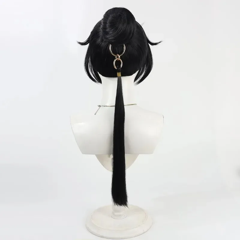 لعبة Umamusume: Pretty Derby Katsuragi Ace تأثيري ذيل حصان أغطية الرأس شعر أسود مجعد النساء الفتيات جديد المعبود لعب الأدوار Wigx,5;d'2.