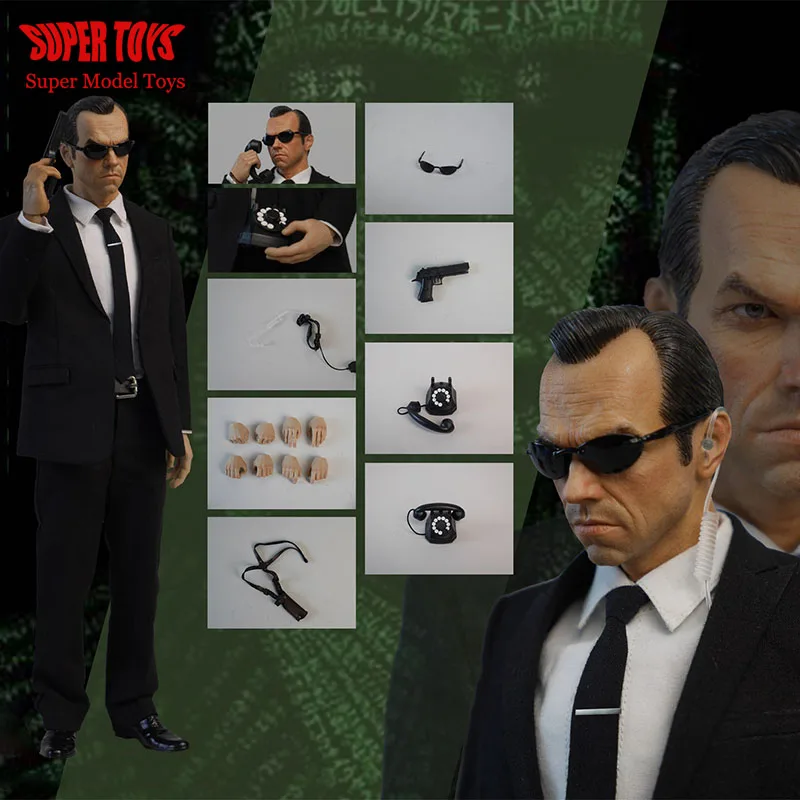 Original FISH BONETOYS FB-Z007 1/6 Scale Full Set Male Soldier Agent Smith 12 Inches Collectable Movable Action Figure Toys