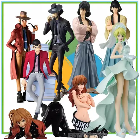 Original Glasses Factory Lupine The Third Dimension Daisuke Mine Fujiko Ishikawaemon Zenigata Police Department Anime Figure