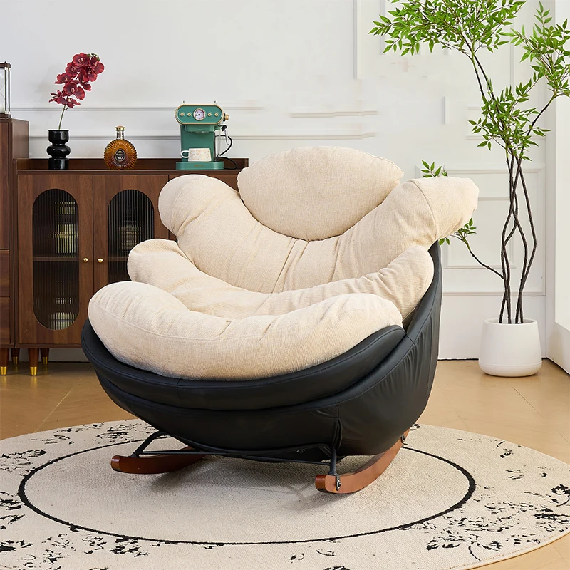 

Mobile Rocking Living Room Chairs Lounge Tumbonas Luxury Bedroom Chairs Designer Comfortable Fauteuil Salon Terrace Furniture