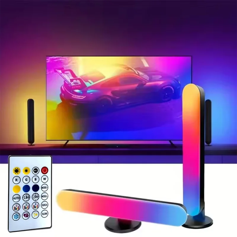 

Smart Led Strip Lights With Remote Control With-remote Rgb Light Bar Lamp Sync With-music Atmosphere Decoration Desktop For-room