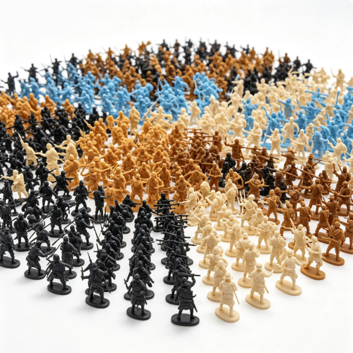 Board Game War - 35 Stück Zufällige Miniatur-Mittelalter-Soldatenfiguren, Hochdetaillierte Miniaturen
