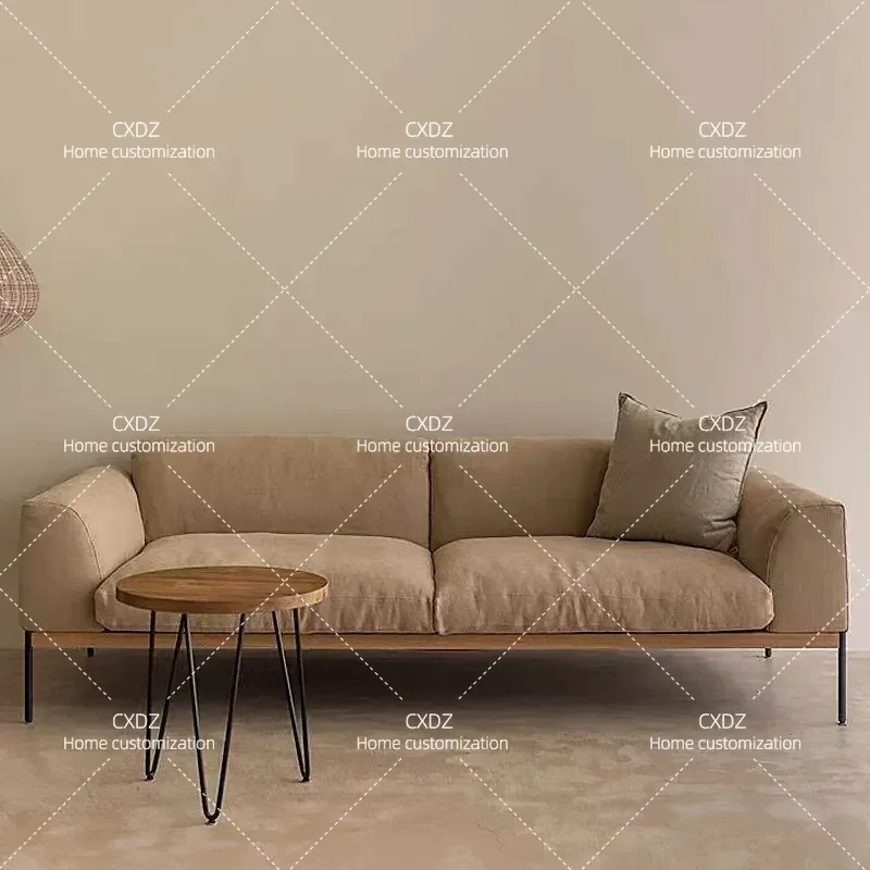 Wabi Sandy Wind Medieval Style Small Apartment Living Room B&B Hotel Household Nordic Japanese Straight Row Double Triple