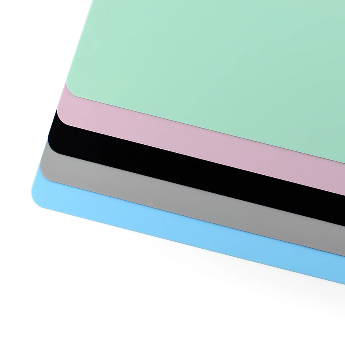 

40x30cm Double Color Dining Mat Silicone Drink Coasters Heat Resistant Non Slip Cup Mats for Table Home Bar Decor Grey White