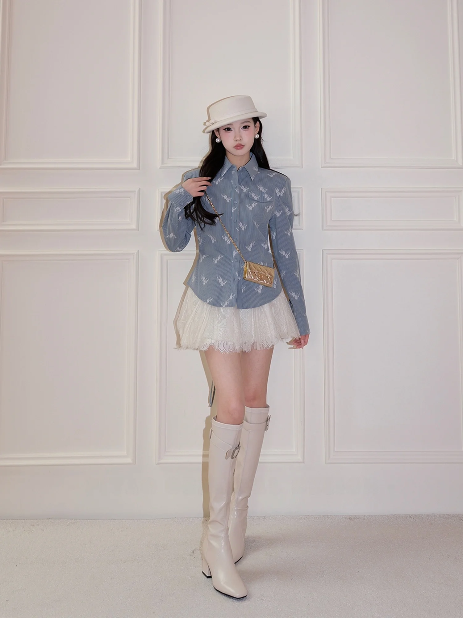 

Оригинальная простая модная женская повседневная рубашка с вертикальными полосками, длинными рукавами, из смесового полиэстера и хлопка, теплая