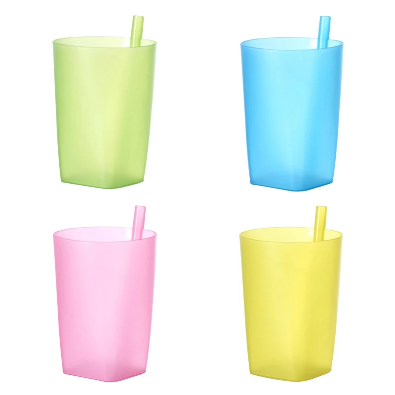 

Candy Color Sippy Cups Water Practical Large Capacity Straw Cups for Children Kids Gift