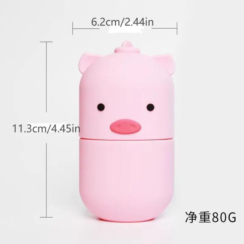 การ์ตูนหมูรูปร่าง ICE Facial Roller Gua Sha Puffiness Roller ยกเครื่องมือถาดลูกบอลน้ําแข็ง Face Massager Beauty Care