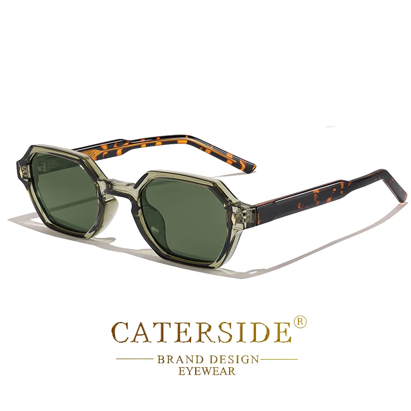 CATERDIDE Punk Polygonale Herren-Sonnenbrille, personalisiertes Design, quadratischer Rahmen, Sonnenbrille für Damen, Partys, Reisen, Urlaub, Brille – Detail 16