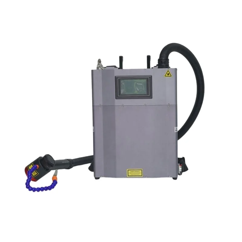 100W Fiber Laser Cleaning Machine for Rust Removal New Backpack Metal Rust Removal Tool for Stone Aluminum Stainless Steel