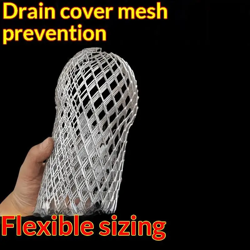 NEW 2/4pcs Expand Aluminum Gutter Filter Mesh Foldable Screen Anti-Blocking Filter Rustproof Silver Eaves Roof Drainage Pipe